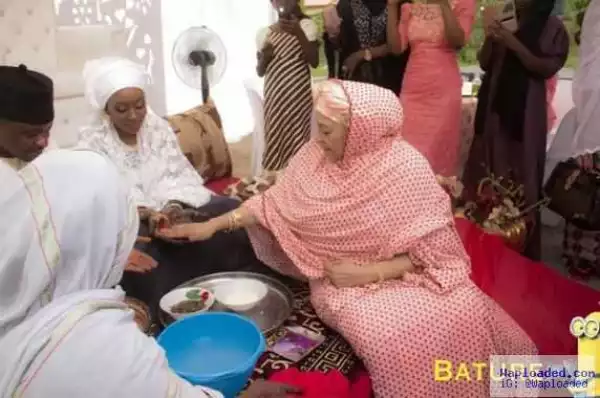 Photos: Former First Lady, Maryam Abacha makes a rare appearance at a wedding